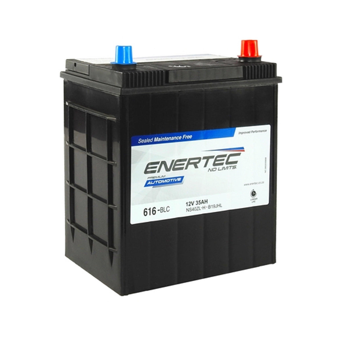 Enertec 616 J-BLC 12V 35Ah Lead Acid Battery – Global Batteries Alberton