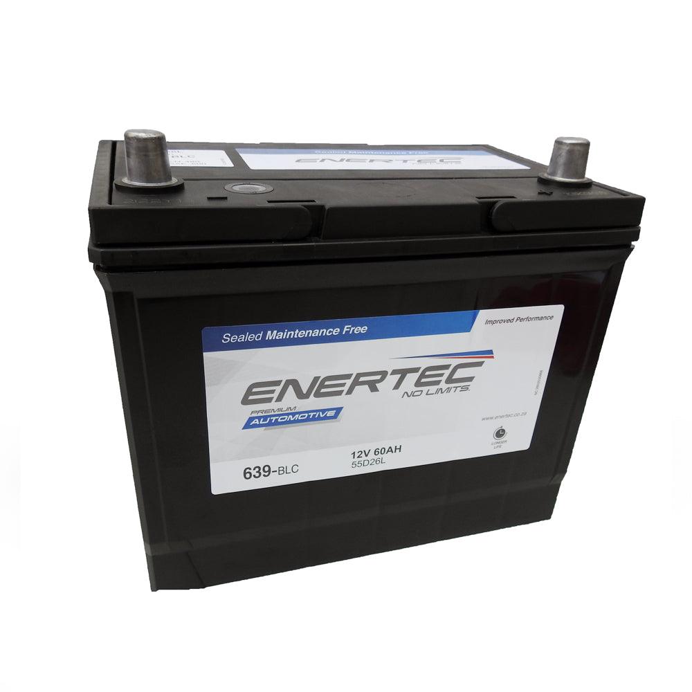 Enertec 639HC 12V 70Ah 550CCA Lead Acid Car Battery - Global Batteries SA