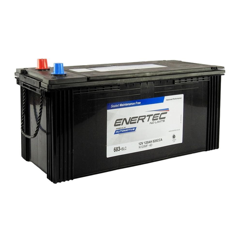 Enertec 683 12V 120Ah 820CCA Lead Acid Truck Battery - Global Batteries SA