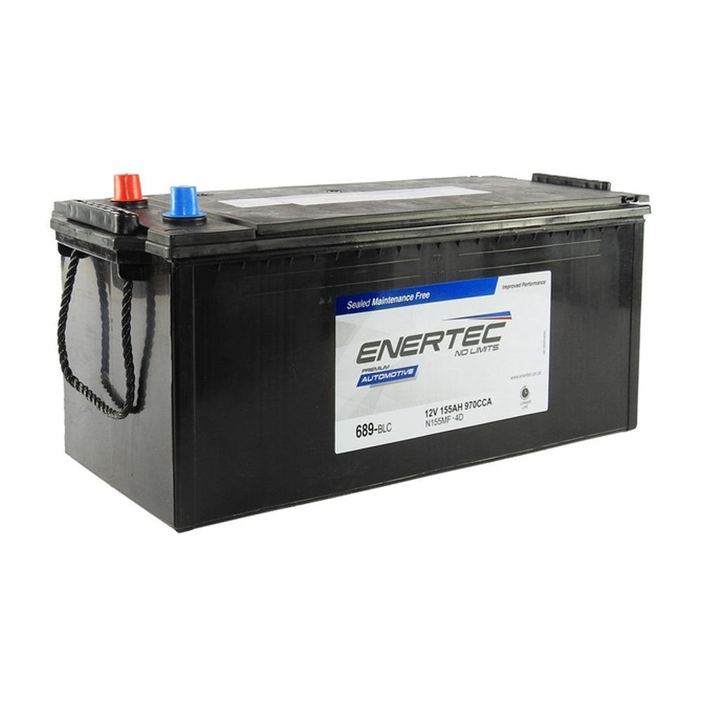 Enertec 689 12V 155Ah 970CCA Lead Acid Truck Battery - Global Batteries SA