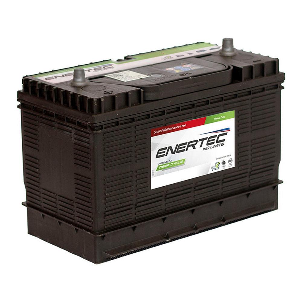 Enertec 674D 12V 105Ah Deep Cycle RED Battery - Global Batteries SA