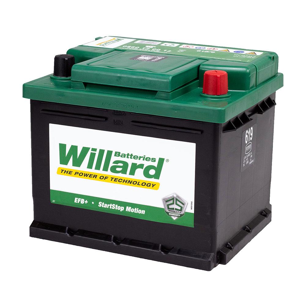 Willard 619 12V 43Ah 325CCA Maintenance-Free Lead Acid Car Battery