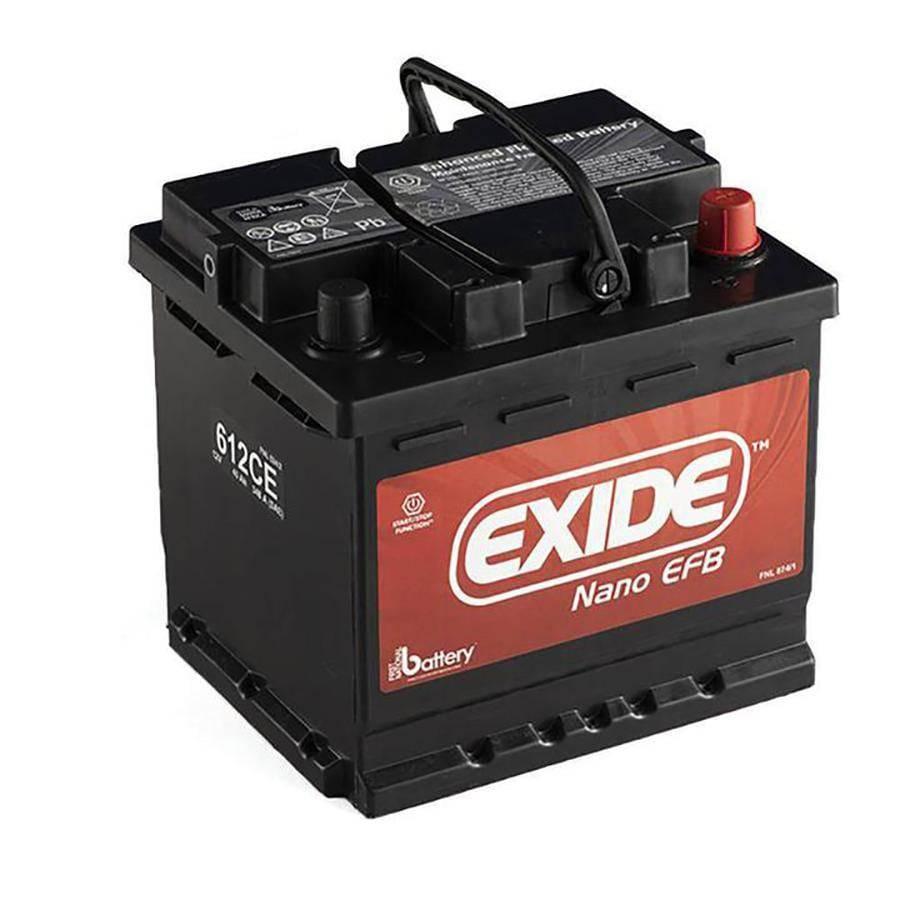Exide 612 Car Battery | 12V 44Ah 350CCA | Maintenance-Free